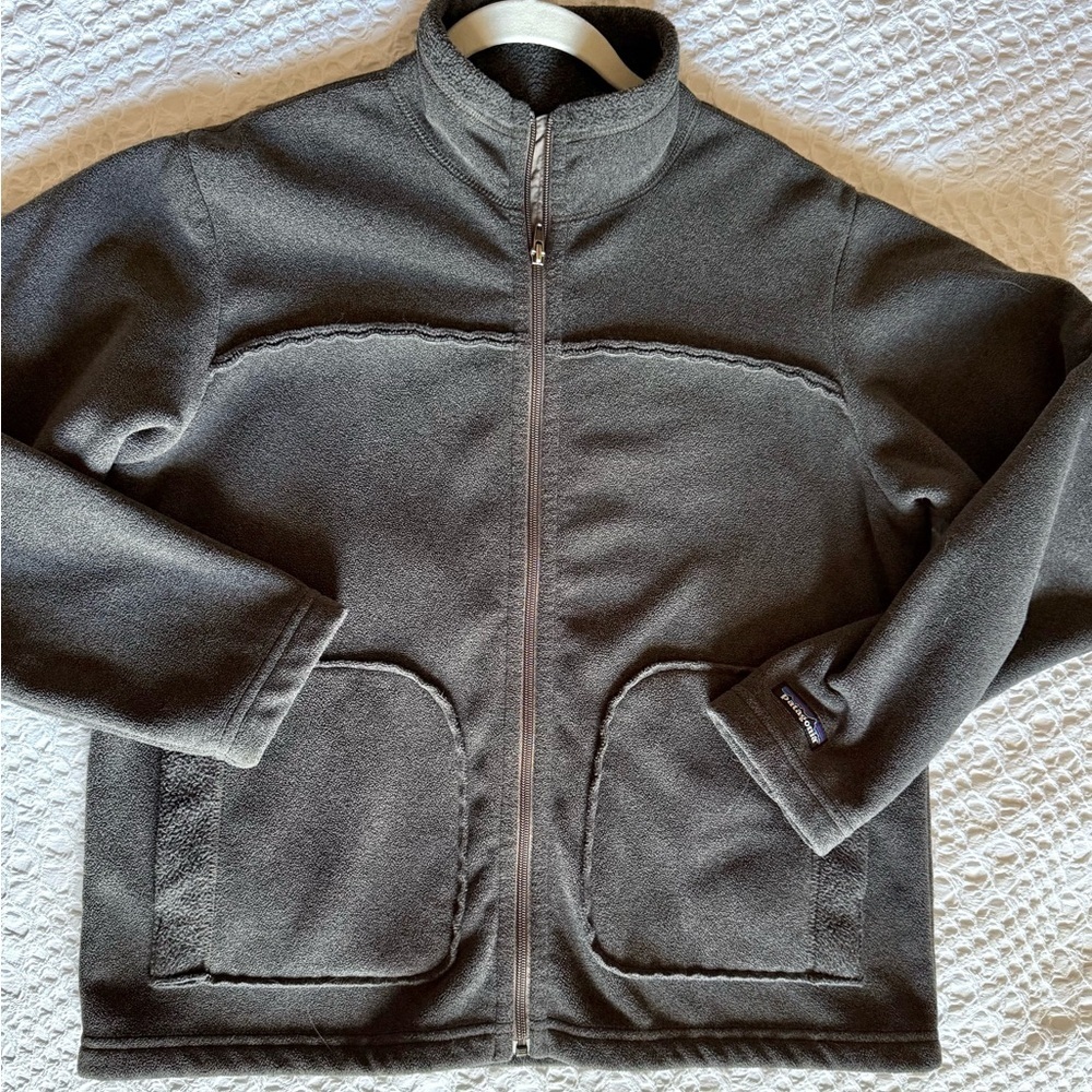 Patagonia Synchilla Full Zip Fleece Jacket Brownish Black Women’s Large